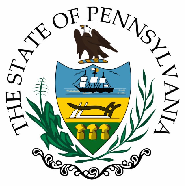 Pennsylvania sign standing photo sculpture (Front)