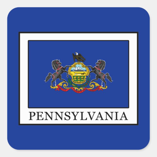 Pennsylvania Square Sticker (Front)