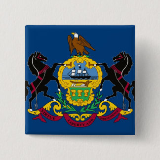 Pennsylvania State Flag 15 Cm Square Badge