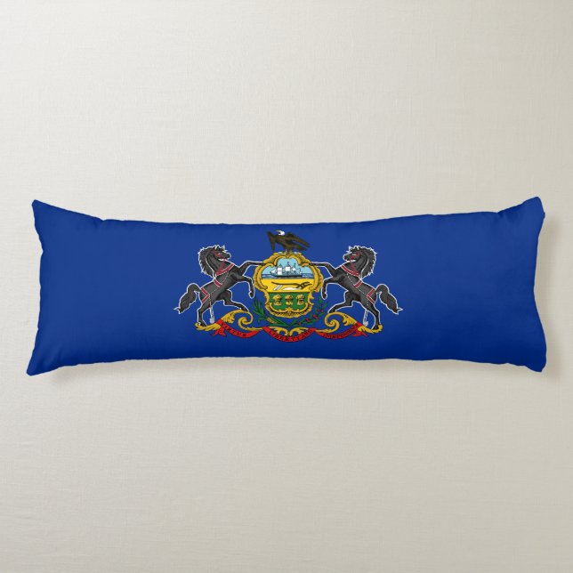 Pennsylvania State Flag Body Cushion (Front)