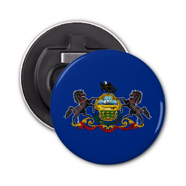 Pennsylvania State Flag Bottle Opener (Front)