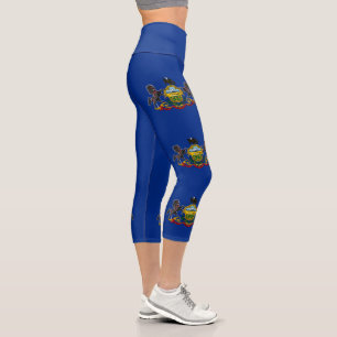 Pennsylvania State Flag Capri Leggings