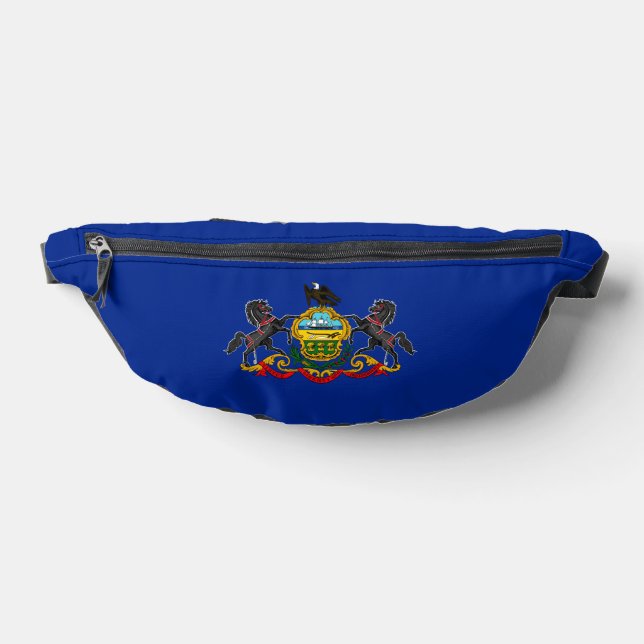 Pennsylvania State Flag Design Bum Bags (Lay Down)