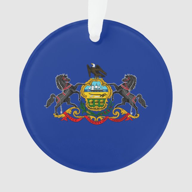 Pennsylvania State Flag Design Ornament (Front)