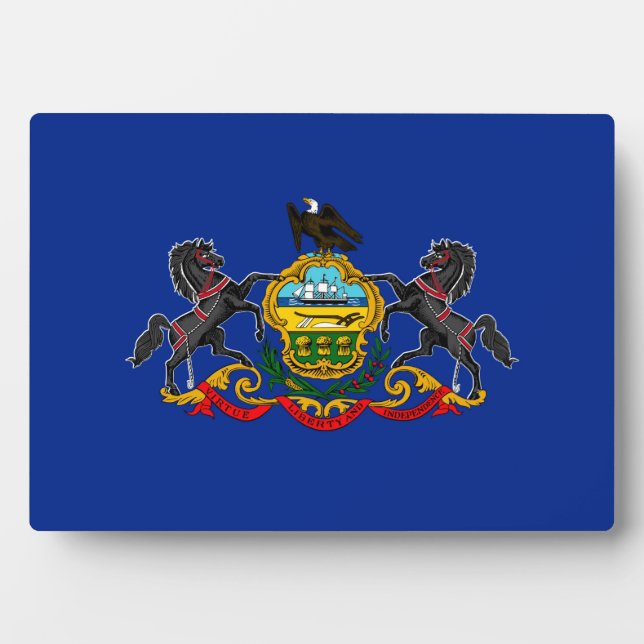 Pennsylvania State Flag Design Plaque (Front)