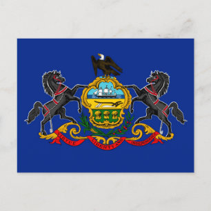 Pennsylvania State Flag Design Postcard