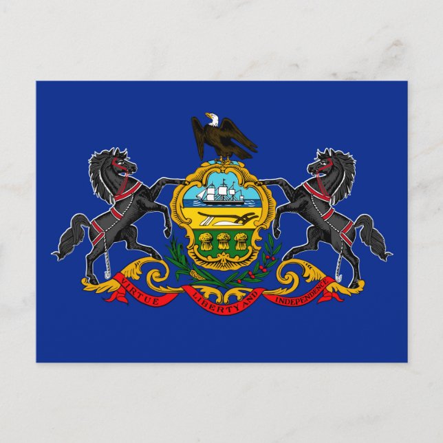 Pennsylvania State Flag Design Postcard (Front)