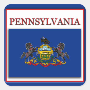 Pennsylvania State Flag Design Sticker