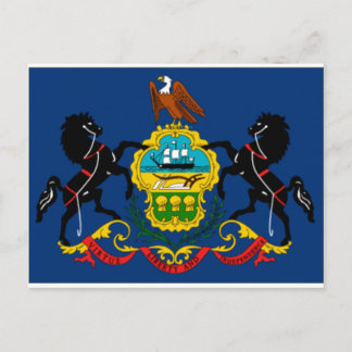 Pennsylvania State Flag Detail Postcard