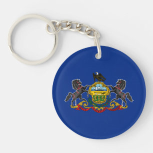 Pennsylvania State Flag Key Ring