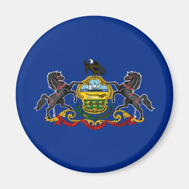 Pennsylvania State Flag Magnet (Front)