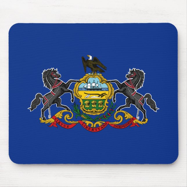 Pennsylvania State Flag Mouse Mat (Front)