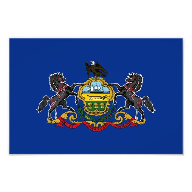 Pennsylvania State Flag Photo Print (Front)