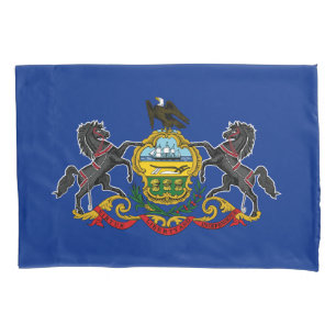 Pennsylvania State Flag Pillowcase