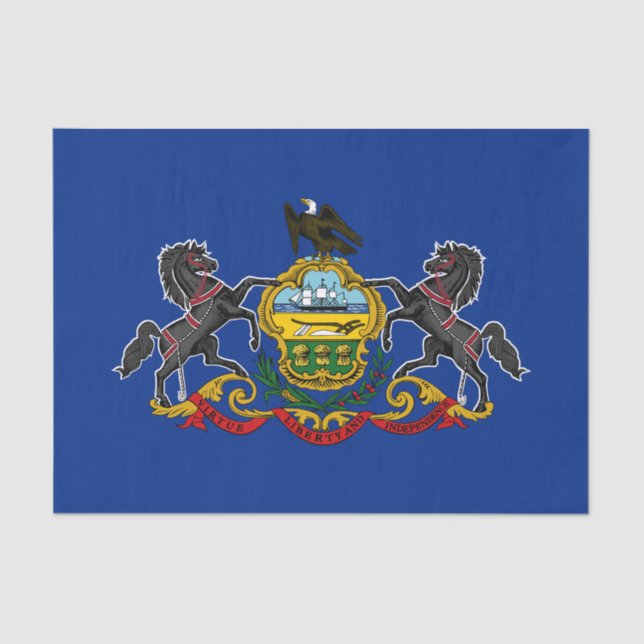 Pennsylvania State Flag Tissue Paper (Front)