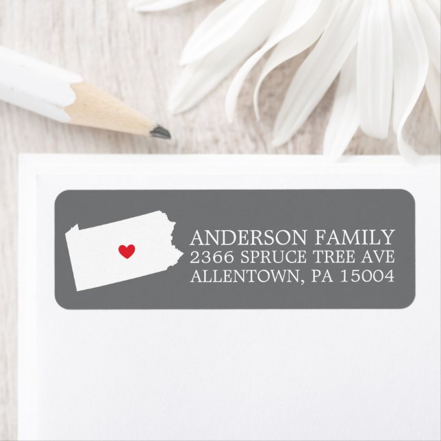 Pennsylvania State | Moving Return Address Label (Insitu)