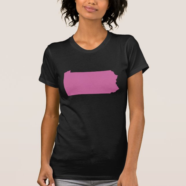Pennsylvania State Outline T-Shirt (Front)