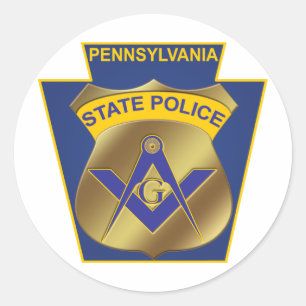 Pennsylvania State Police Classic Round Sticker