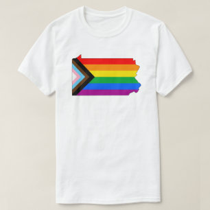 Pennsylvania State Pride LGBTQ Progress Pride T-Shirt