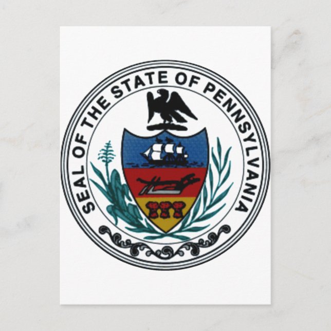 Pennsylvania State Seal Postcard (Front)