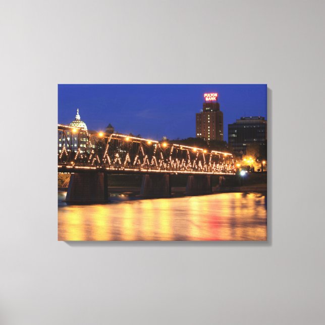 Pennsylvania State Walnut Street Bridge Canvas Print (Front)