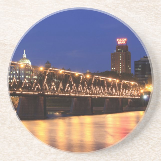 Pennsylvania State Walnut Street Bridge Coaster (Front)