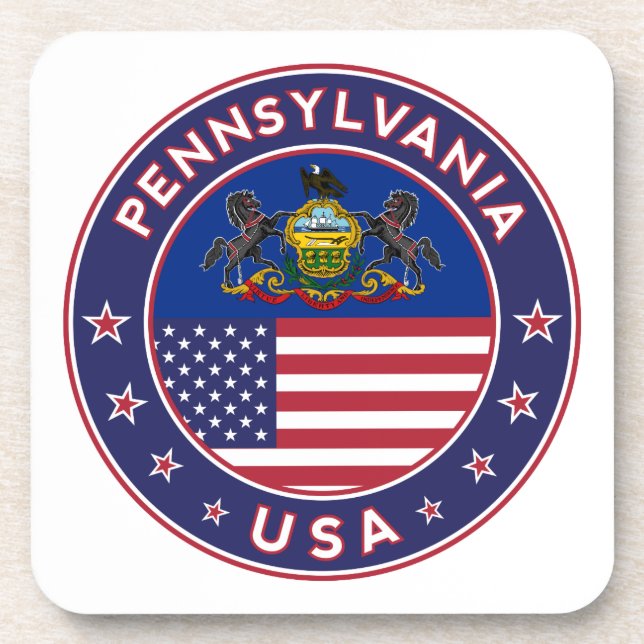 Pennsylvania sticker,phone case, tote bag coaster (Front)