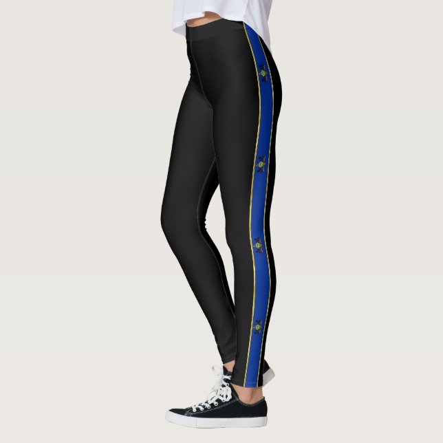 Pennsylvania stripe flag leggings (Left)