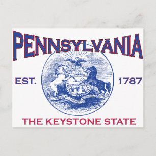 PENNSYLVANIA The Keystone State Postcard