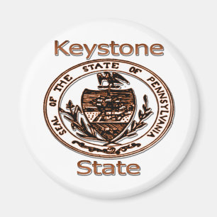 Pennsylvania The Keystone State Seal Magnet