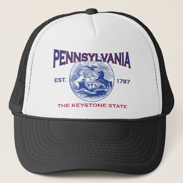 PENNSYLVANIA The Keystone State Trucker Hat (Front)