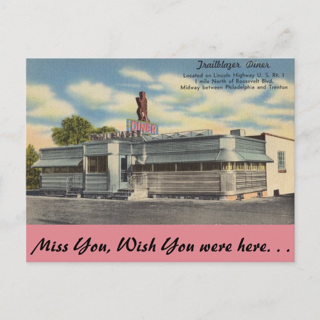 Pennsylvania, Trailblazer Diner Postcard (Front)