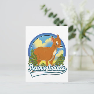 Pennsylvania Travel logo Invitation Postcard