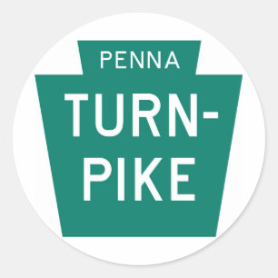 Pennsylvania Turnpike Classic Round Sticker