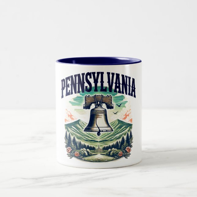 Pennsylvania Two-Tone Coffee Mug (Center)