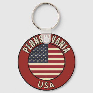 Pennsylvania United States of America Key Ring