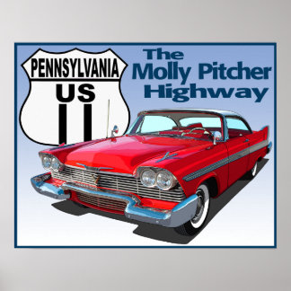Pennsylvania US Route 11 - The Molly Pitcher Poster