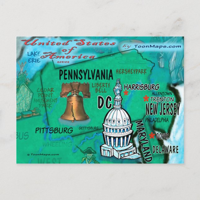 Pennsylvania USA Card (Front)