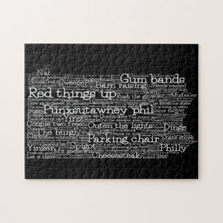 Pennsylvania USA Slang Word Art Map Jigsaw Puzzle