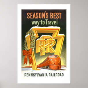 Pennsylvania Vintage Travel Poster