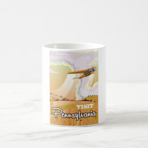 Pennsylvania vintage travel poster coffee mug