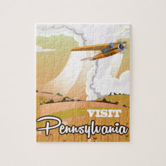 Pennsylvania vintage travel poster jigsaw puzzle