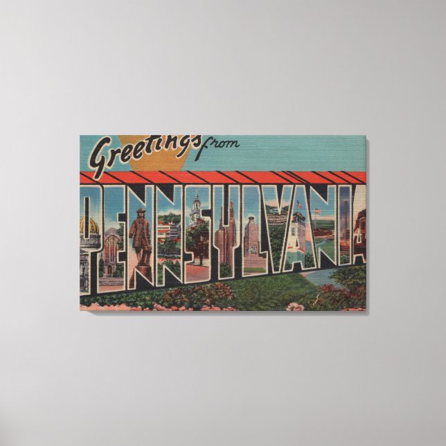PennsylvaniaLarge Letter ScenesPennsylvania Canvas Print (Front)