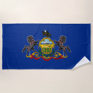 Pennsylvanian Flag Beach Towel
