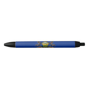 Pennsylvanian Flag Black Ink Pen