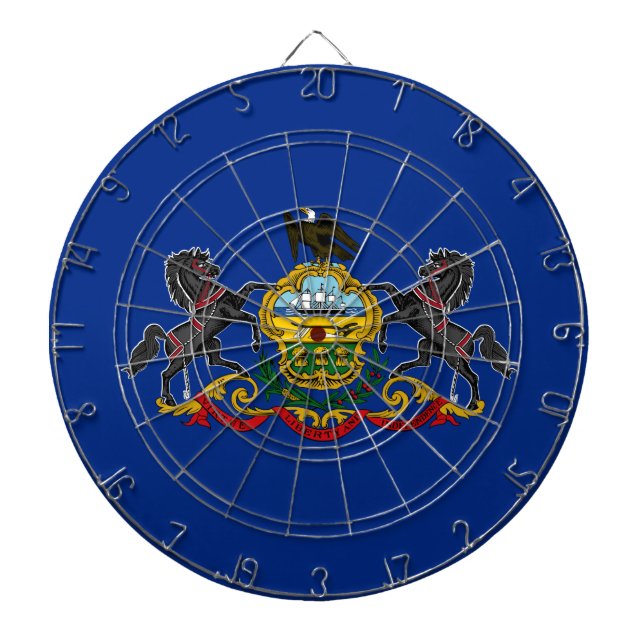 Pennsylvanian Flag Dartboard (Front)