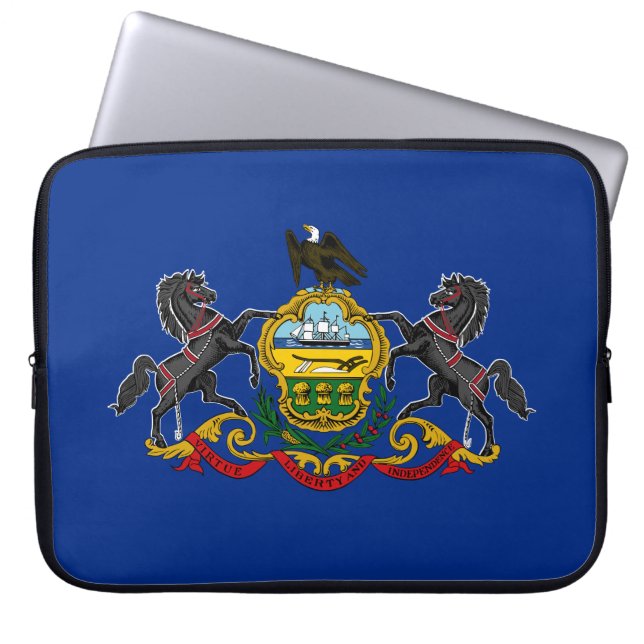 Pennsylvanian Flag Laptop Sleeve (Front)