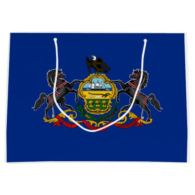 Pennsylvanian Flag Large Gift Bag (Front)