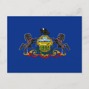 Pennsylvanian Flag Postcard