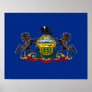Pennsylvanian Flag Poster